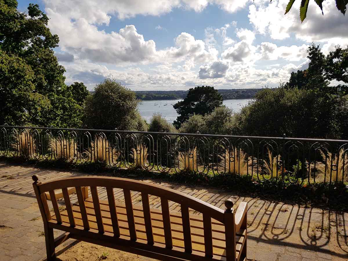 Vue sur la Rance depuis le parc.